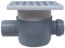 Sifone a Pavimento Quadrato con Rialzo SL 1 Ingresso 180° SP-H75-150-3
