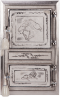 Porta Stufa Monoblocco Leo Nichelata
