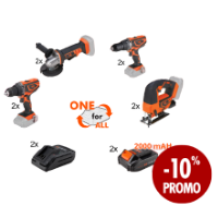 Utensili ONE +Batteria 2Ah+Caricabatterie Promo 8+2+2