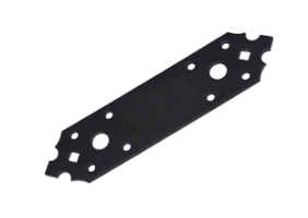 Piastra Perforata di Giunzione per Legno Nera Decorativa