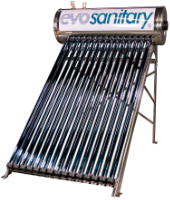 Sistema di Pannello Solare Pressurizzato con Tubi Heat Pipe INOX D / Vr[l]: 124; T[pz]: 15; Dt[mm]: 58; Ltub[mm]: 1800