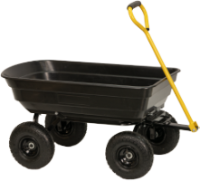 Carrello da Giardino con Vasca in Plastica