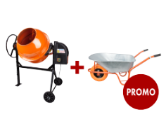 Betoniera EvoTools® + Carriola PROMO 1+1