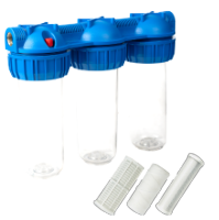 Filtro Acqua Triplo con Carbone, Cotone e Rete EvoSanitary®
