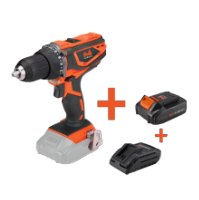 Kit trapano avvitatore a batteria con 2 batterie e caricabatteria MAX 20V ONE EvoTools®