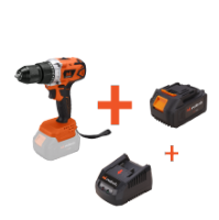 Kit trapano avvitatore a batteria brushless con mandrino metallico autoserrante, batteria e caricabatteria EvoTools®