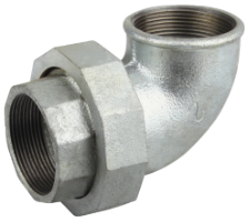 Gomito a Unione Zincato F-F 95 EvoSanitary®