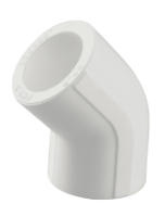 Gomito PP-R n. 2 F-F 45° EvoSanitary®