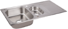Lavello Inox con Vasca Aggiuntiva per Piano XL-332