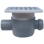 Sifone a Pavimento Quadrato con Rialzo SL 1 Ingresso 180° SP-H75-150-3