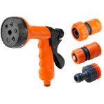 Pistola per Irrigazione 6 Funzioni con 3 Accessori