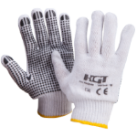 Guanti da Giardino in Maglia con Pois Neri