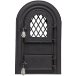 Porta Camino con Vetro Cervi