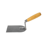 Cazzuola Tonda in Acciaio Inox con Manico in Legno, EvoTools®