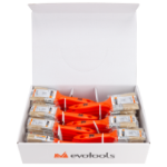 Scatola di Pennelli con Manico in Plastica Arancione (35 pz)