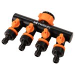 Adattatore per Tubo 4 Vie con Rubinetti EvoTools®