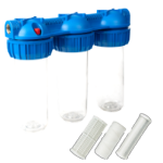 Filtro Acqua Triplo con Carbone, Cotone e Rete EvoSanitary®