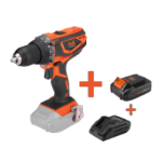 Kit trapano avvitatore a batteria con 2 batterie e caricabatteria MAX 20V ONE EvoTools®