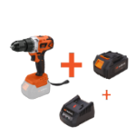 Kit trapano avvitatore a batteria brushless con mandrino metallico autoserrante, batteria e caricabatteria EvoTools®