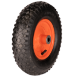 Ruota per Carriola Pneumatica P con Cerchio in Metallo, Cuscinetto, Profilo Rotondo