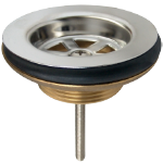 Piletta per Lavello, Ottone-Acciaio Inox