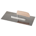 Frattazzo in Acciaio Inox con Manico in Legno EvoTools® Professionale